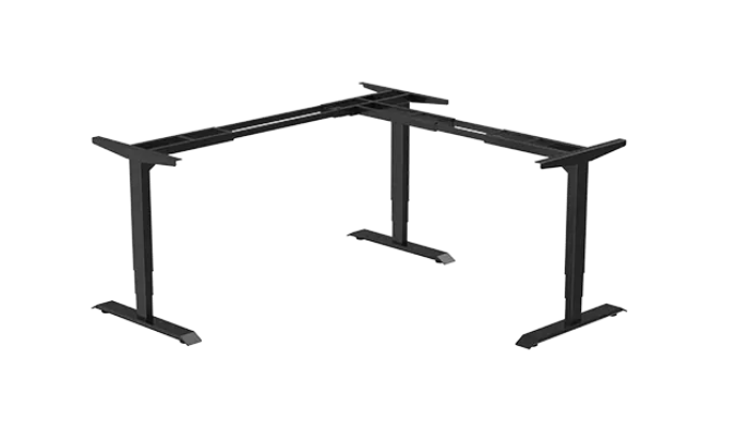 L-Shaped Standing Desk Frame