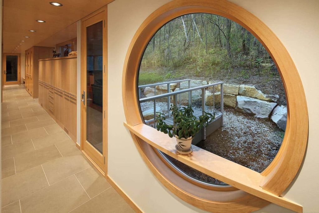 Wooden Round Window